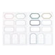 thumbnail image 1 of Creative Name Stickers Self Adhesive Blank Label Sheets for Bottles, Containers & School Supplies 5 Sheets, Assorted Colors, 1 of 4