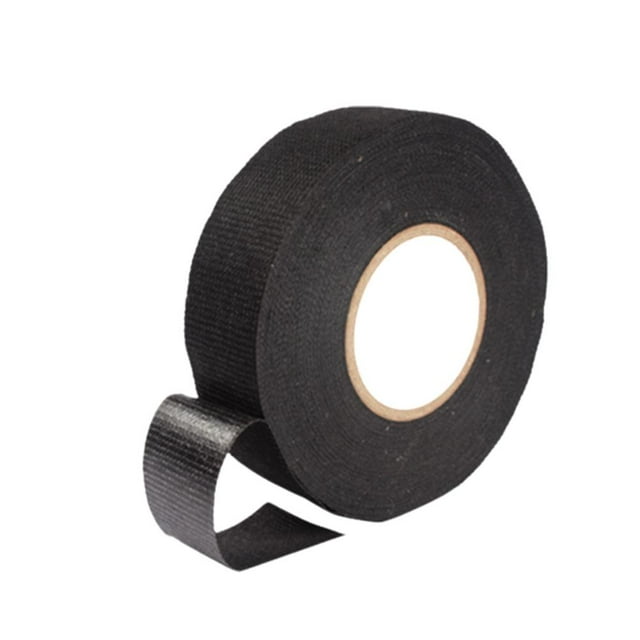 Ruifaya Cinta aisladora resistente al calor para cables de automóvil, tela ignífuga USN negra, 150 cm