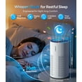 thumbnail image 4 of Purifier for Large Room to 1500 Sq Ft with True HEPA Filter, 20dB Sleep Mode, 360 ° Airflow, White, 4 of 7