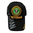 thumbnail image 3 of Army Cap US Veteran Emblem Logo American Flag Hat United States (US Army Veteran Black Hat Gray Shad), 3 of 4
