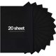 thumbnail image 2 of 20 hojas de cartulina negra de 8,5 x 11, 250 g/m²/92 lb de papel de cartulina negra para hacer tarjetas navideñas, papel artesanal negro para invitaciones, impresión estacionaria, suministros para álb, 2 of 4
