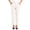 White, variant on cocolona Womens Summer Casual Yoga Pants Elastic Waist Straight Wide Leg Workout Gym Pants with Pockets