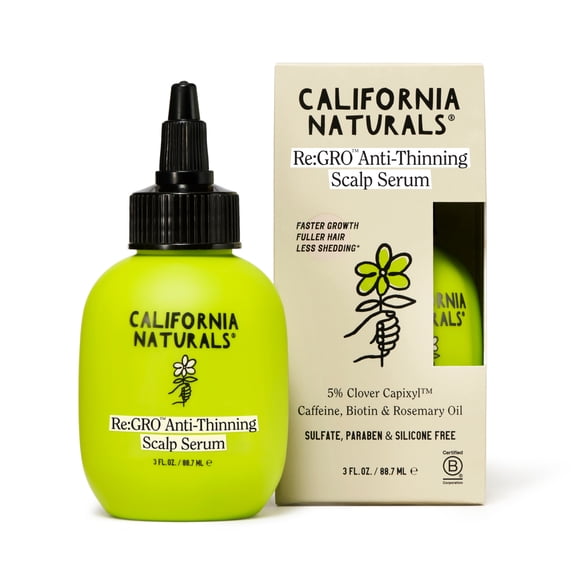 California Naturals Re:GRO Anti-Thinning Scalp Serum, 3 fl oz