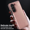 thumbnail image 4 of for Samsung Galaxy Z Fold 6 Wallet Case with Credit Card Slots Holder, Flip Stand Magnetic Buttons Shockproof PU Leather Phone Cover Women Men for Samsung Galaxy Z Fold 6 Case, Rosegold, 4 of 9