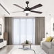 thumbnail image 1 of Ventiladore de Techo con Luz de 132CM, 52 Inch Ceiling Fan, Abanicos de Techo Montaje Empotrado con Control Remoto, 6 Velocidades, Luz LED de 3 Colores, 5 Cuchillas,Negro, 1 of 9