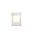 thumbnail image 6 of Pemberly Row Modern Steel/Wood Desk in Glossy White Lacquer/Gold, 6 of 12