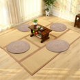 thumbnail image 5 of Alfombra tejida a mano, Alfombra redonda, para sala de estar, dormitorio, baño, habitación de niños, beige, 40 x 40 cm-Sunny, 5 of 5