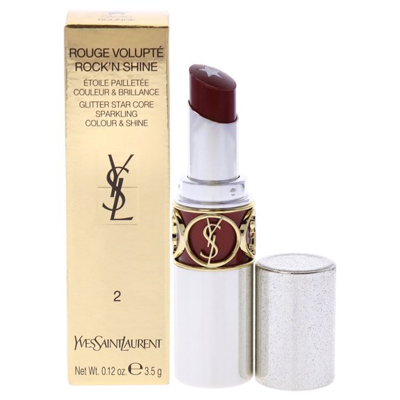 Yves Saint Laurent Rouge Volupte RockN Shine Lipstick - 02 Cacao Bounce, 0.12 oz Lipstick