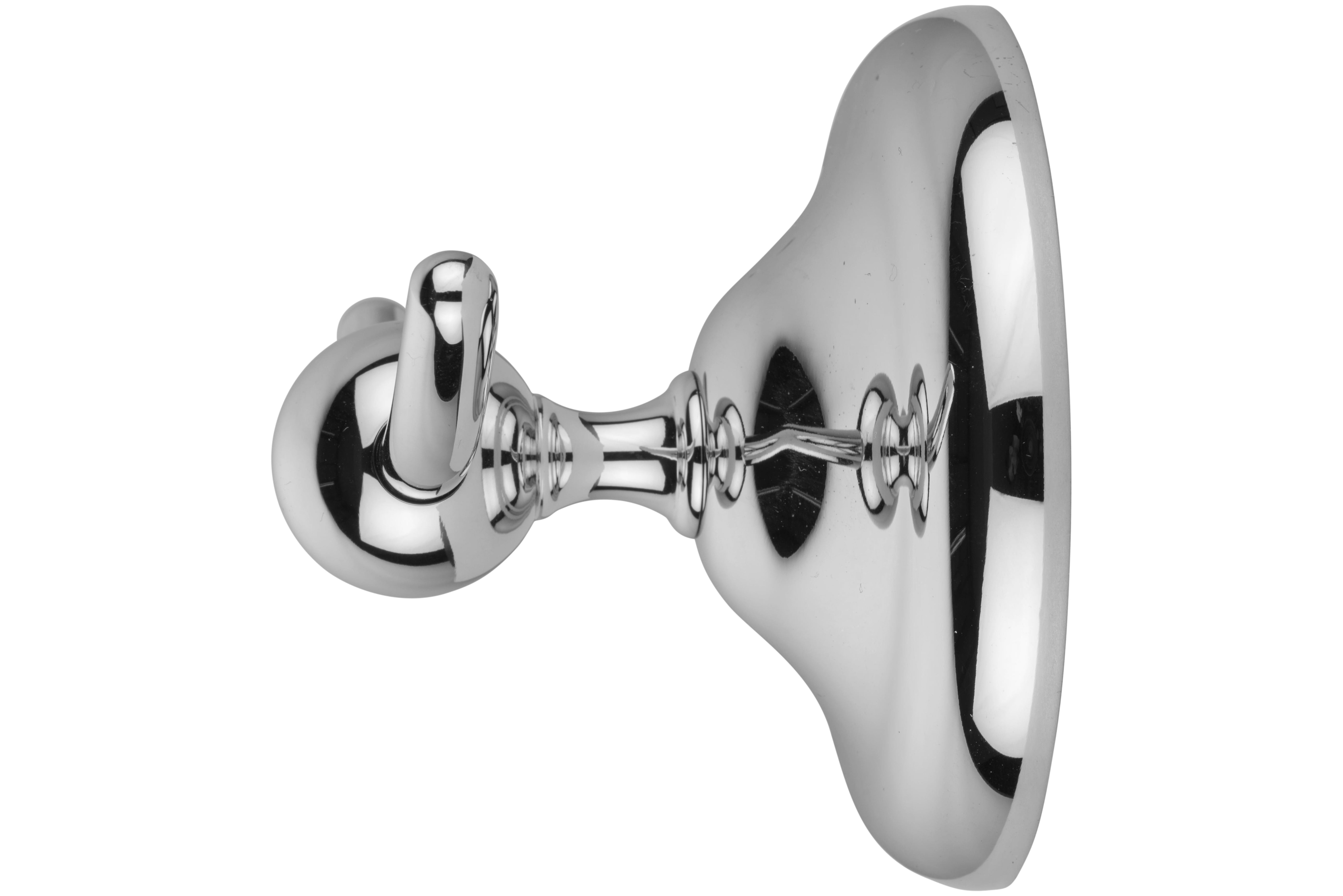 Croydex Grosvenor Flexi-Fix Double Robe Hook in Chrome, Screw or Glue