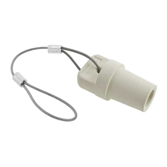 Hubbell Wiring Device-Kellems Cap,White,300/400 Amp Male Single Pole HBLMCAPW