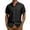 Black, variant on Mens Designer Clothes Summer Casual Cotton Linen Button Down Shirt Short Sleeve Loose Shirt,Size M-4XL