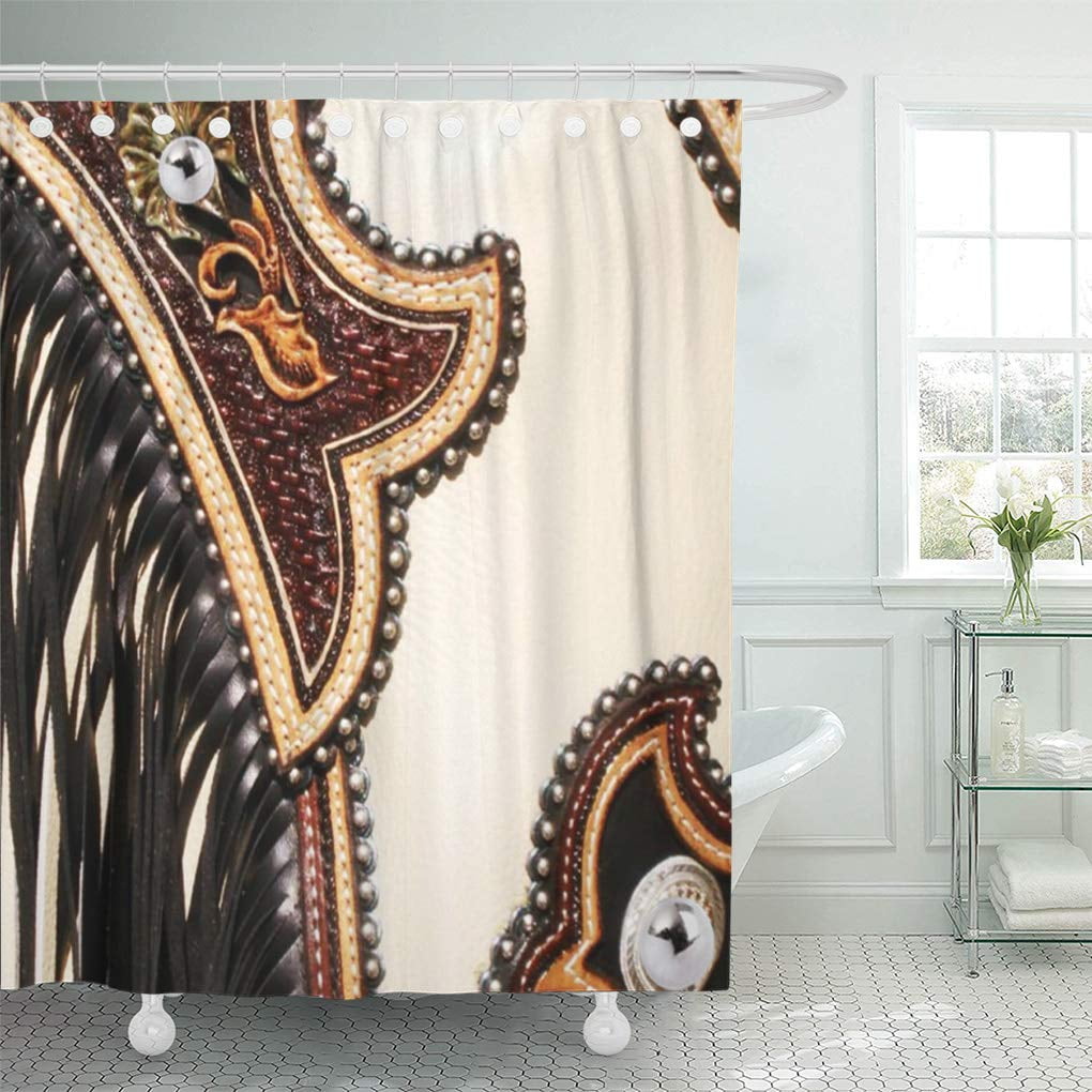 CYNLON Western Tan and Brown Chap Fringed Southwest Styles ...