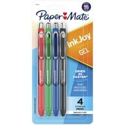 Paper Mate InkJoy Gel Pens, Medium Point, Assorted Colors, 4 Count