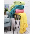 thumbnail image 4 of HOME SOFT THINGS COBIJA TEJIDA REVERSIBLE MANTA LIGERA SÚPER SUAVE Y ACOGEDORA - AMARILLO SOL - 127X152.4CM, 4 of 6