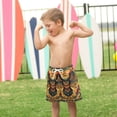 thumbnail image 4 of FORMRS Boys Swim Trunks Quick Dry Mesh Liner Boardshorts Sizes XS-XL, Retro Abstract Eagle, 4 of 7