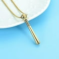 thumbnail image 6 of Baseball Bat Stainless Steel Cremation Jewelry For Ashes For Women Men Sport Keepsake Memorial Urn Pendant Necklace, 6 of 7