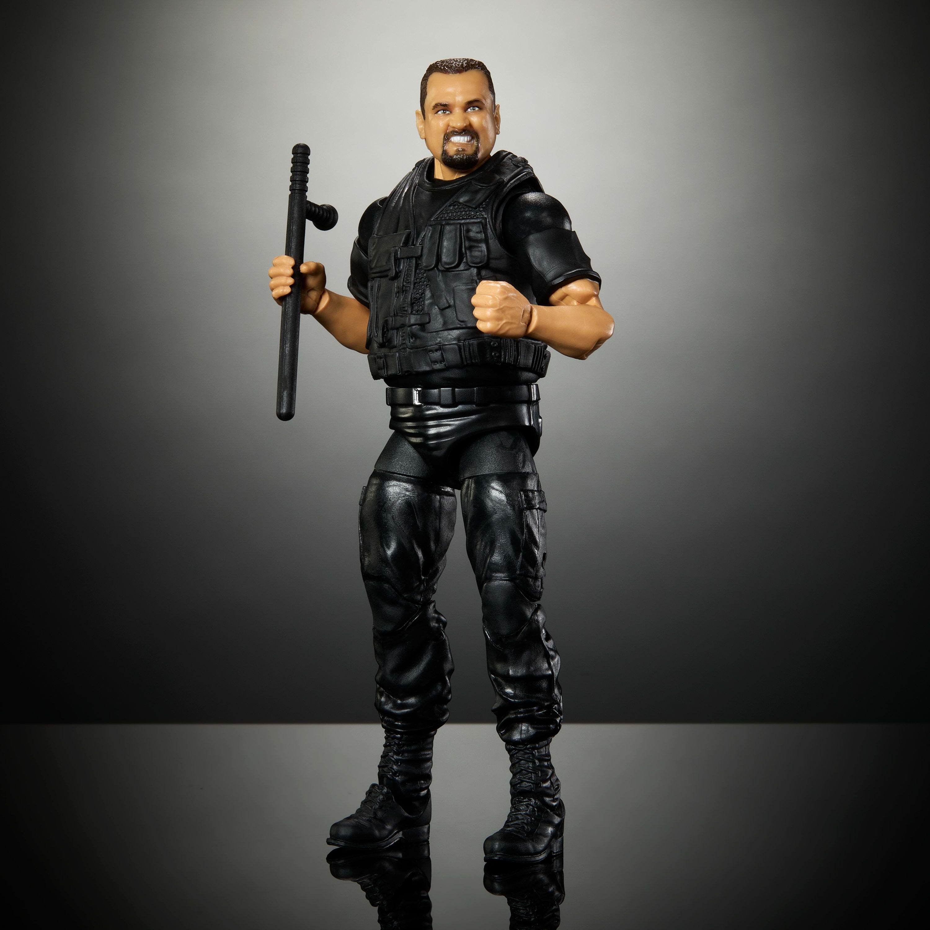 WWE Monday Night War Elite Collection Big Boss Man Action Figure with Accessories, Build-a-Figure Parts