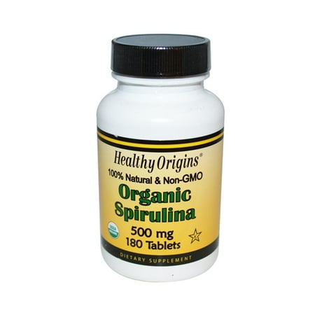 Healthy Origins Spirulina organique - 500 mg - 180 Ct