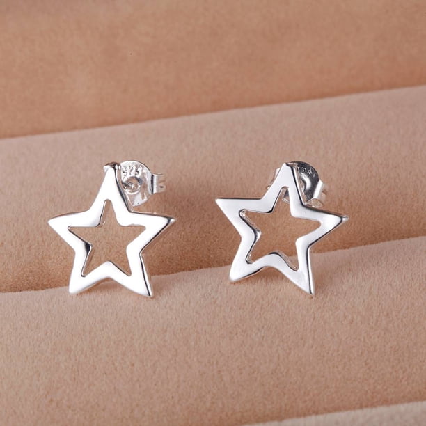 Pendientes de plata de ley 925 originales con corazones para mujer, exquisitos accesorios de joyería para novia, regalo de moda para boda