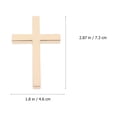 thumbnail image 3 of Shisuyan Car Rear View Interior Pendant Cross Alloy Golden 1Pc 2.9X1.8In, 3 of 8