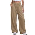 thumbnail image 4 of Horkkom Baggy Sweatpants Wide Leg High Waist Drawstring Solid Color Pants for Women Fall and Winter Joggers Hiking Pants XXL, 4 of 7