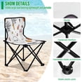 thumbnail image 4 of 600D Oxford Camping Chair Portable Foldable Chair Supports 220 lbs for Picnic, Fishing, Backpacking Cute Cartoon Halloween Elements, 4 of 8