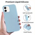 thumbnail image 3 of Funda de silicona líquida para teléfono móvil Apple, carcasa protectora Original de estilo oficial para iPhone 14, 13, 12, 11 Pro Max, X, XS, XR, 7, 8 Plus, SE, 3 of 4