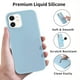 thumbnail image 3 of Funda de silicona líquida para teléfono móvil Apple, carcasa protectora Original de estilo oficial para iPhone 14, 13, 12, 11 Pro Max, X, XS, XR, 7, 8 Plus, SE, 3 of 4