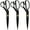 9" Black, variant on JubileeYarn Professional Carbon Steel Fabric Scissors - 9" Silver - 10 Pairs