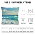 thumbnail image 5 of Orinice Waves Island Graphic Decorative Pillow Cover for Home Couch Living Room Bed Sofa 20x20in, 5 of 5