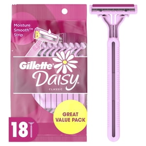 Gillette Daisy Classic Women's Disposable Razors 18-Count