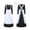 Black, variant on FNFYFH Pilgrim Prairie Dress Women Victorian Maid Peasant Dress with Apron and Scarf Pioneer Colonial Costume