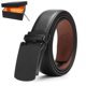 thumbnail image 1 of Ceinture Homme, Noir Ceinture en Cuir pour Homme, Rglable Ceinture Boucle Automatique 3.5cm * 125cm (Bote incluse), Ceinture en cuir d'affaires, Vaca, 1 of 5