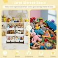 thumbnail image 6 of Sunvasagoo Kids Toy Storage Organizer w/ 8 Bins, Bookshelf & Cubbies, Wood & Multi-Color, 6 of 7