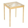 thumbnail image 3 of SAFAVIEH Leilani Modern Palm Leaf Glass Side Table, Gold Leaf, 3 of 9