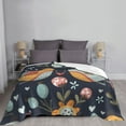 thumbnail image 5 of XMXT Flannel Throw Blanket for Couch, Joyful Birds Pattern Bed Sofa Decor Blankets for Home Bedroom, 60 x 50 inches, 5 of 9