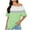 Purple, variant on Jalioing Women's One Shoulder Tops Summer Short Sleeve Fashion Print Shirts Casual Trendy Blouses Clothes
