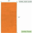 thumbnail image 3 of Elegant Comfort Turkish Cotton Jumbo Bath Towel, 1-Piece, 35" x 70", Highly Absorbent - Soft Bathroom Towel, Orange, 3 of 5