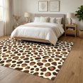 thumbnail image 3 of ODIKA 6'x9' Ultra-Soft Area Rug, Abstract Inspired Patchwork Patches Border Southwestern Spotted Flowing Dynamic None Washable, Bare feet friendly, Silk-Touch for Guest Room, Bedroom, 3 of 7