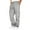 XLVZ18# Grey, variant on oqasdz Womens Pants Loose Sports Athletic Solid Color Trousers Elastic Waist Pocket Men's Rope Casual Pants