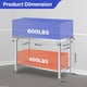 thumbnail image 5 of 36, 48, 60-pulgada stainless steel 2 niveles folding commercial prep mesa con adjustable undershelf y locking casters - heavy duty nsf metal workbench para kitchen, restaurant, garage, 5 of 7