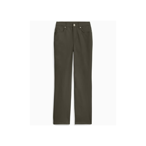 Style & Co High Rise Natural Straight Leg Jeans Moss 16