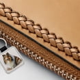 thumbnail image 3 of Shetland Sheepdog Sheltie Dog Illustration Faux Leather Square Keychain, 3 of 7