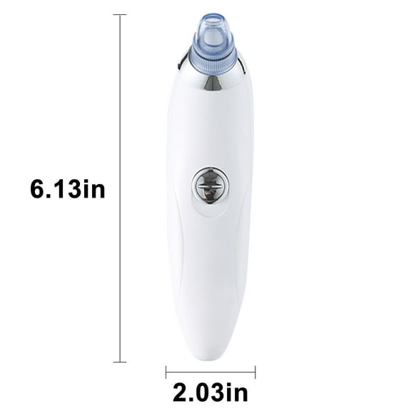 Kezqiaxn Home and Kitchen Gadgets Blackhead Remover Pore Vacuum, Facial Pore Cleaner 4 Probes, Blackhead Vacuum Kit Electric Extractor Tool for Adult White