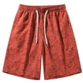 thumbnail image 2 of Beach Shorts for Men 2026 Summer Casual Lightweight Relaxed Fit Elastic Waist Straight Leg Shorts with Pockets, 2 of 4