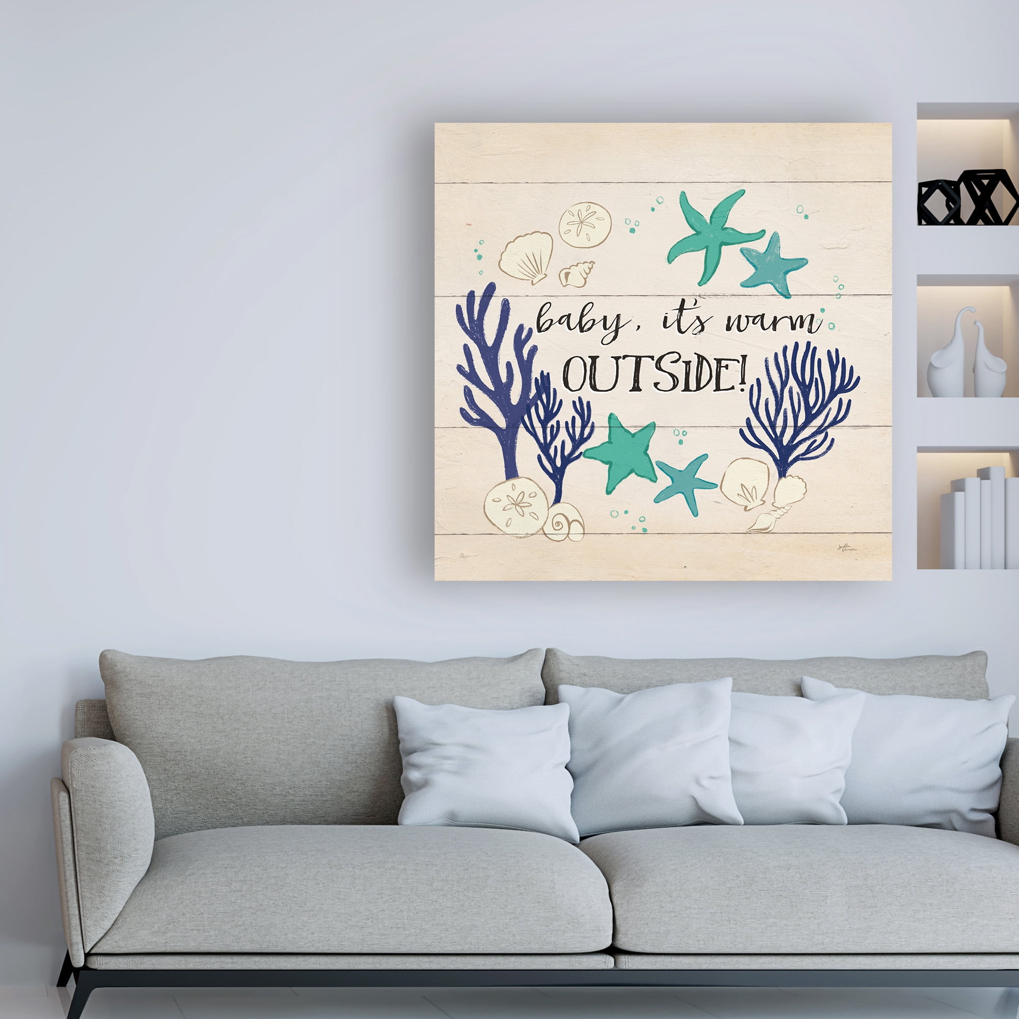 Trademark Fine Art 'Beach Time IV Warm Outside' Canvas Art by Janelle Penner
