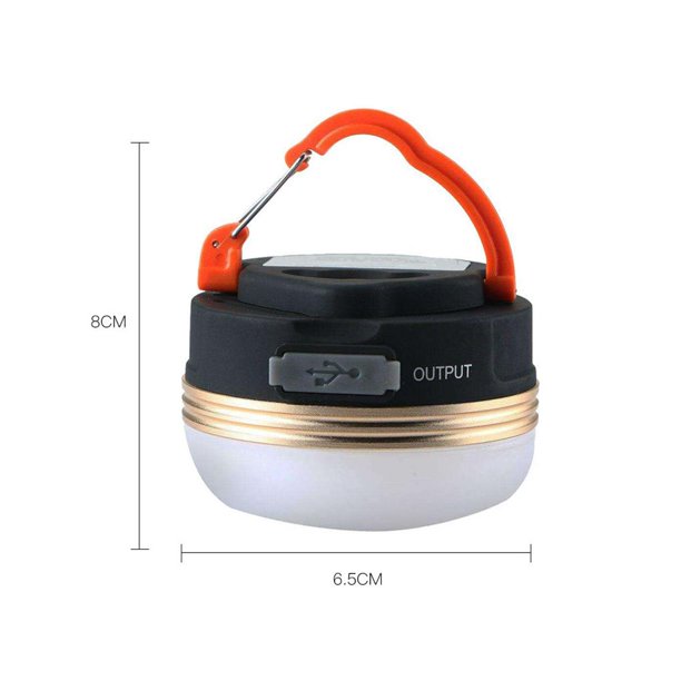Portátil Para Acampar De 3W, Linterna Led Recargable Por Usb Para Acampar, Para Exteriores, De Emergencia, Para Senderismo, Para Colgar En La Noche, Para Tienda De Campaña Kearding OD008504-00