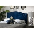 thumbnail image 4 of Baxton Studio Aubrey Velvet and Wood King Headboard in Royal Blue, 4 of 7
