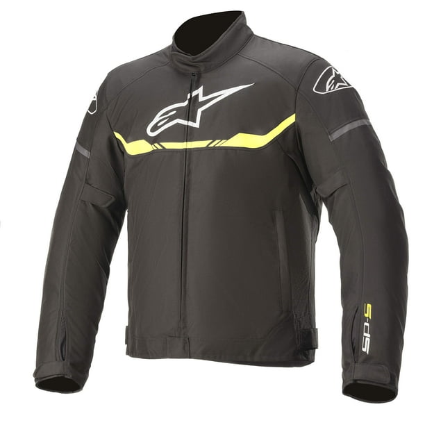 Chaqueta de moto Alpinestars T-SP S impermeable negro/amarillo