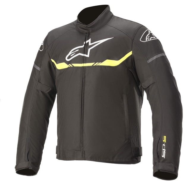 Chaqueta de moto Alpinestars T-SP S impermeable para hombre, negro/amarillo